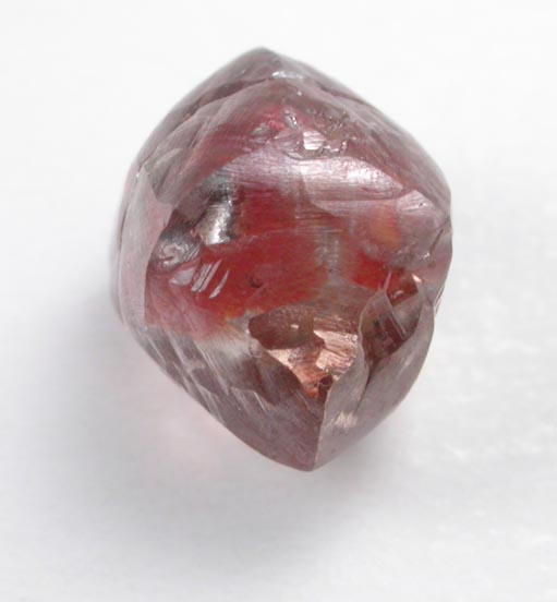 Diamond (1 carat fancy red-brown octahedral crystal) from Oranjemund District, southern coastal Namib Desert, Namibia