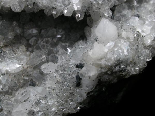 Pyrite on Quartz from railroad cut near Thomaston Dam, Litchfield County, Connecticut