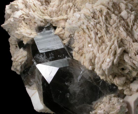 Albite over Microcline with Smoky Quartz from Moat Mountain, west of North Conway, Carroll County, New Hampshire