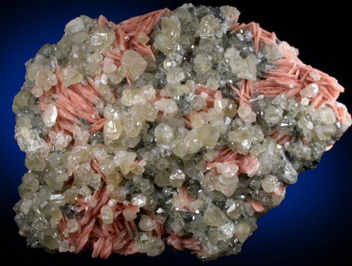 Cerussite and Barite from Mibladen, Haute Moulouya Basin, Zeida-Aouli-Mibladen belt, Midelt Province, Morocco