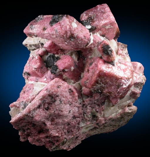 Rhodonite, Franklinite, Calcite, Andradite from Franklin, Sussex County, New Jersey (Type Locality for Franklinite)