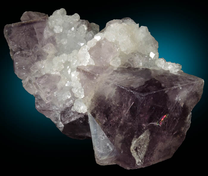 Fluorite with Calcite from Weardale, County Durham, England