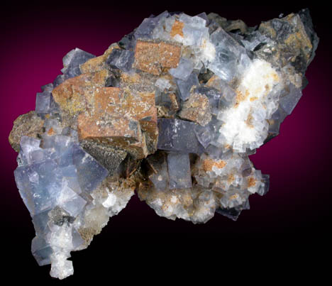 Fluorite, Galena, Quartz, Anglesite from Royal Flush Mine, Hansonburg District, 8.5 km south of Bingham, Socorro County, New Mexico