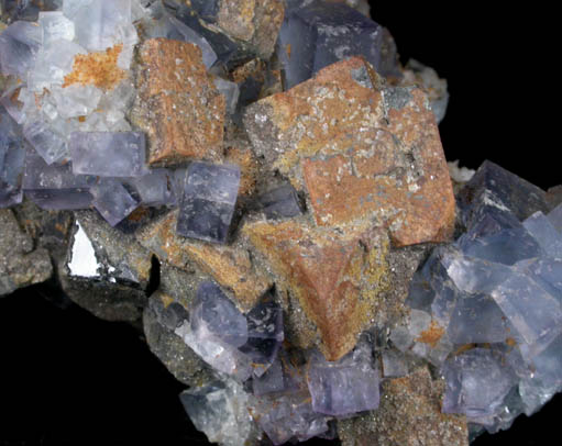 Fluorite, Galena, Quartz, Anglesite from Royal Flush Mine, Hansonburg District, 8.5 km south of Bingham, Socorro County, New Mexico