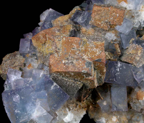 Fluorite, Galena, Quartz, Anglesite from Royal Flush Mine, Hansonburg District, 8.5 km south of Bingham, Socorro County, New Mexico