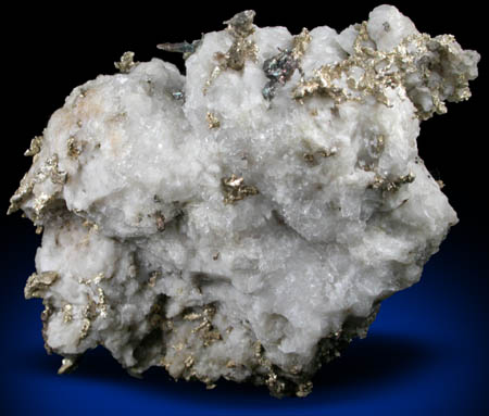 Silver in Calcite from Copper Falls Mine, Keweenaw Peninsula Copper District, Michigan