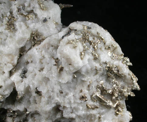 Silver in Calcite from Copper Falls Mine, Keweenaw Peninsula Copper District, Michigan