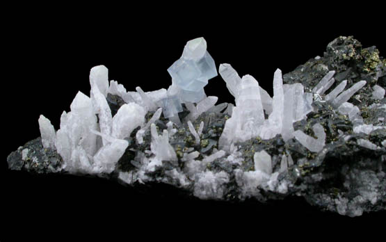 Quartz, Fluorite, Tetrahedrite, Chalcopyrite from Sweet Home Mine, Buckskin Gulch, Alma District, Park County, Colorado