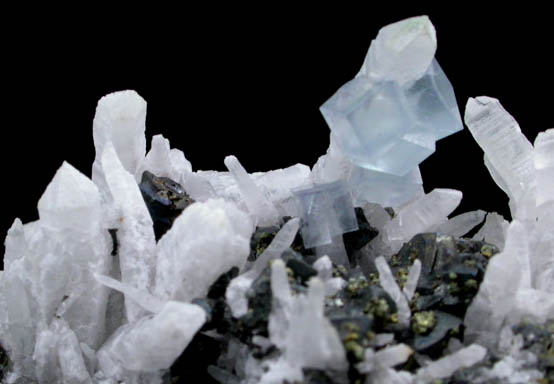 Quartz, Fluorite, Tetrahedrite, Chalcopyrite from Sweet Home Mine, Buckskin Gulch, Alma District, Park County, Colorado