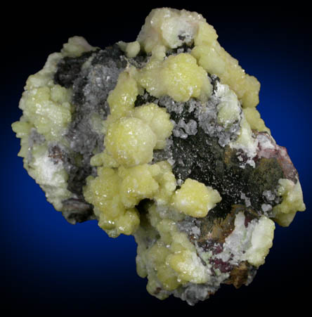 Mimetite on Calcite from Tsumeb Mine, Otavi-Bergland District, Oshikoto, Namibia