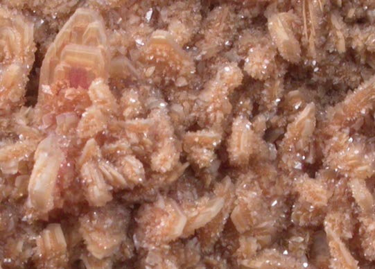 Hemimorphite coated with Calcite with Hematite inclusions from Ahumada Mine, Sierra de Los Lamentos, Chihuahua, Mexico