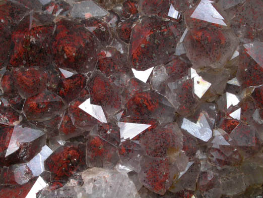 Quartz var. Smoky-Amethyst Quartz with Hematite inclusions from Blue Point Mine, Pearl Station, Thunder Bay District, Ontario, Canada