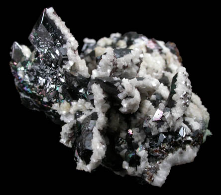 Descloizite with Smithsonite from Berg Aukas Mine, 16 km ENE of Grootfontein, Otavi Mountain Land, Namibia