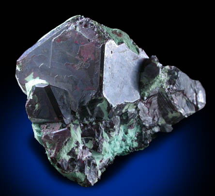 Cuprite with Chrysocolla from Kolwezi Mining District, 240 km WNW of  Lubumbashi, Katanga Copperbelt, Lualaba Province, Democratic Republic of the Congo