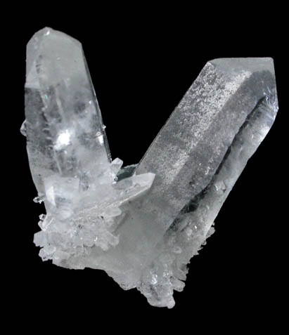 Quartz (with Japan Law-twinned) from Black Pine Mine, Flint Creek Valley, Granite County, Montana