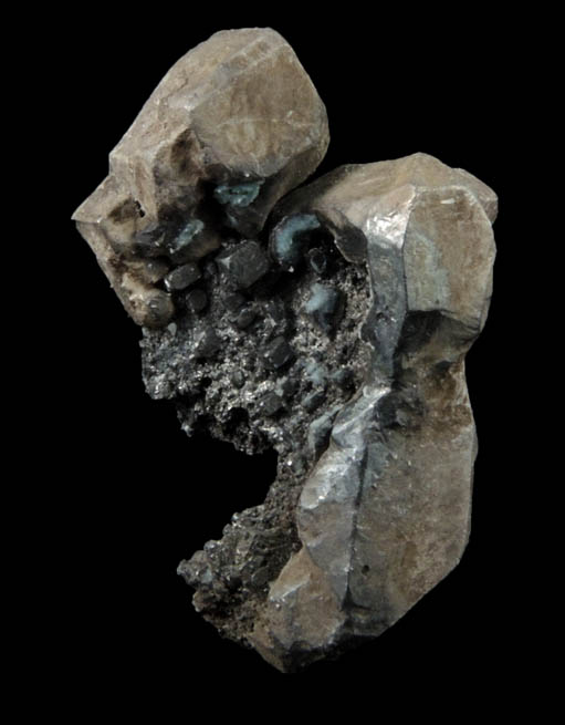 Acanthite pseudomorphs after Argentite from San Juan de Rayas Mine, Guanajuato, Mexico