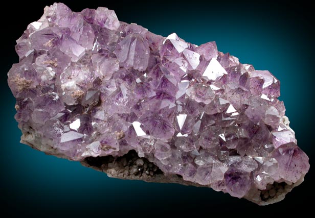 Quartz var. Amethyst Quartz with Hematite inclusions from Blue Point Mine, Pearl Station, Thunder Bay District, Ontario, Canada