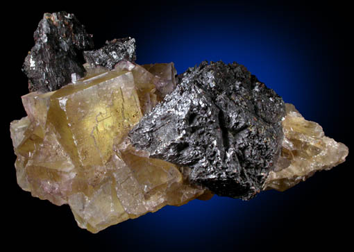 Fluorite and Sphalerite from Cave-in-Rock District, Hardin County, Illinois