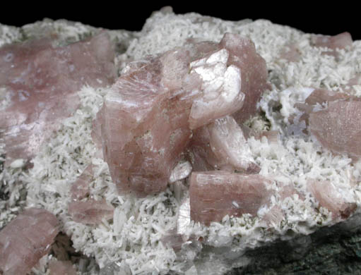 Heulandite and Laumontite from Prospect Park Quarry, Prospect Park, Passaic County, New Jersey