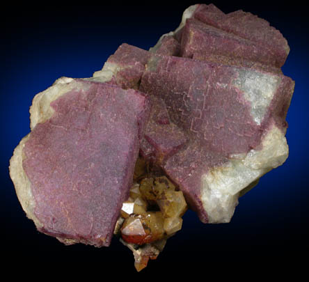 Fluorite and Quartz from Black Cap Mountain, east of North Conway, Carroll County, New Hampshire