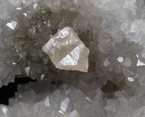 Cerussite on Quartz from Badenweiler District, Black Forest, Baden-Wrttemberg, Germany