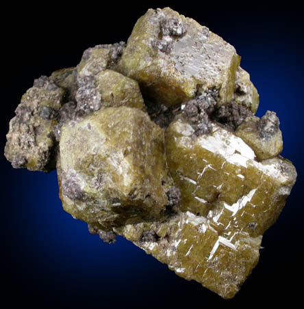 Vesuvianite with Grossular Garnet from Sierra de Cruces, east of Laguna de Jaco, near Hercules, Coahuila, Mexico