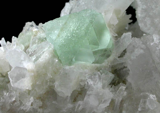 Fluorite on Quartz from William Wise Mine, Westmoreland, Cheshire County, New Hampshire