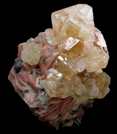 Cerussite on Barite from Mibladen, Haute Moulouya Basin, Zeida-Aouli-Mibladen belt, Midelt Province, Morocco