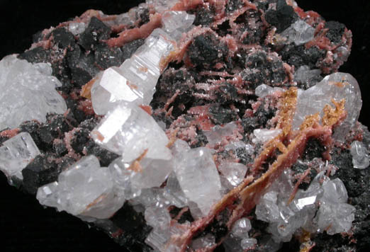 Cerussite and Smithsonite on Galena from Tsumeb Mine, Otavi-Bergland District, Oshikoto, Namibia