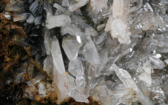 Cerussite on Galena from Elkhorn District, Jefferson County, Montana