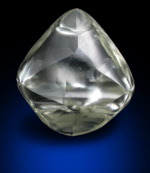 Diamond (2.01 carat cuttable yellow octahedral crystal) from Jwaneng Mine, Naledi River Valley, Botswana