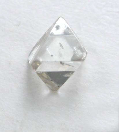Diamond (0.07 carat pale-brown octahedral crystal) from Mirny, Republic of Sakha, Siberia, Russia