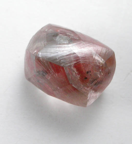 Diamond (1.21 carat fancy-red octahedral crystal) from Letlhakane Mine, south of the Makgadikgadi Pans, Botswana