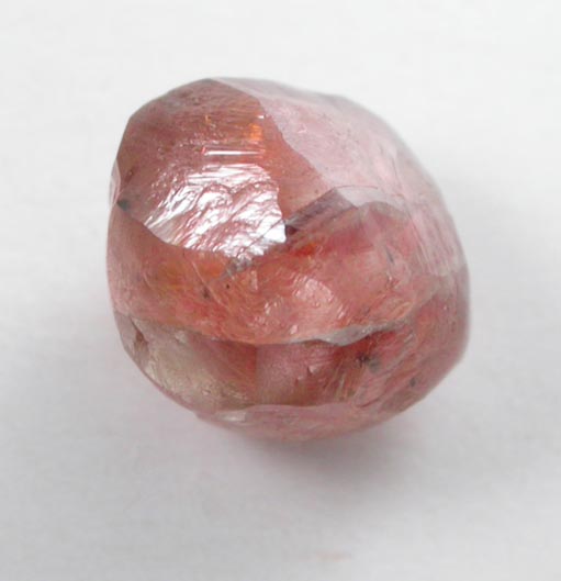 Diamond (1.10 carat fancy pink-orange complex crystal) from Letlhakane Mine, south of the Makgadikgadi Pans, Botswana