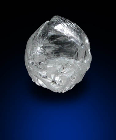 Diamond (0.36 carat nearly colorless complex crystal) from Premier Mine, Gauteng Province, South Africa