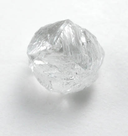 Diamond (0.36 carat nearly colorless complex crystal) from Premier Mine, Gauteng Province, South Africa
