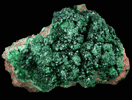 Cerussite on Malachite from Tsumeb Mine, Otavi-Bergland District, Oshikoto, Namibia