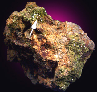 Pyromorphite with Wulfenite from Wheatley Mine, Phoenixville, Pennsylvania