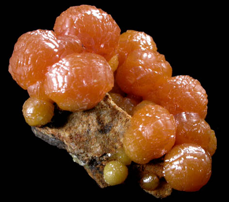 Pyromorphite from Bunker Hill Mine, 12 Level, Brown Vein, Coeur d'Alene District, Shoshone County, Idaho