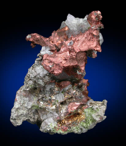 Silver and Copper (half-breed) from Adventure Mine, Ontonagon County, Michigan