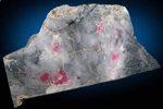 Tugtupite (tenebrescent) from Kuannersuit (Kvanefjeld), Ilimaussaq Complex, Narsaq, Kitaa Province, Greenland