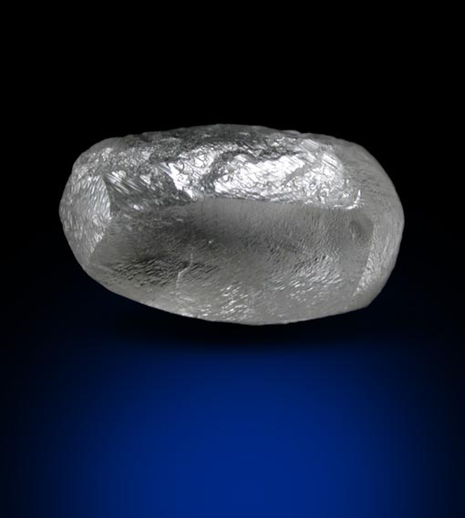 Diamond (0.95 carat colorless elongated crystal) from Ippy, northeast of Banghi (Bangui), Central African Republic