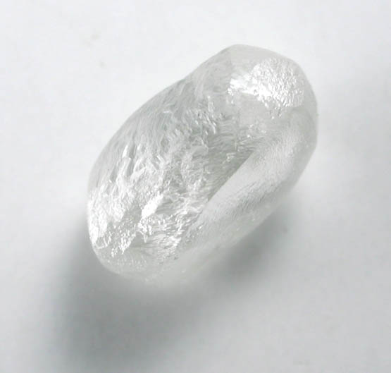 Diamond (0.95 carat colorless elongated crystal) from Ippy, northeast of Banghi (Bangui), Central African Republic