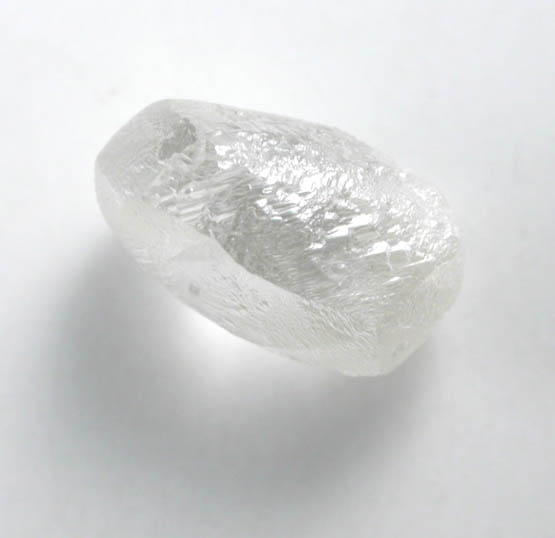 Diamond (0.95 carat colorless elongated crystal) from Ippy, northeast of Banghi (Bangui), Central African Republic