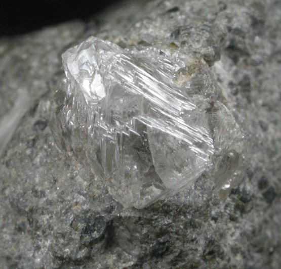 Diamond cluster in Kimberlite (approximately 3.0 carats of diamond) from Mirny, Republic of Sakha, Siberia, Russia