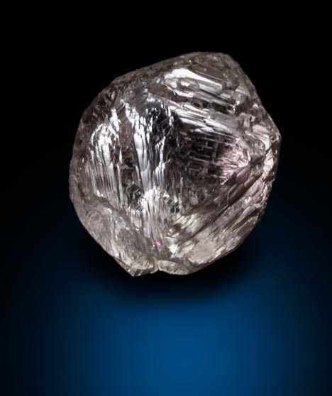 Diamond (1.22 carat pink-brown octahedral crystal) from Venetia Mine, Limpopo Province, South Africa