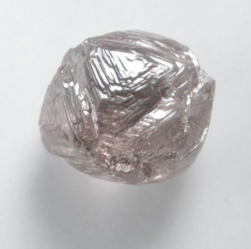 Diamond (1.22 carat pink-brown octahedral crystal) from Venetia Mine, Limpopo Province, South Africa