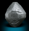 Diamond (6.83 carat gray octahedral crystal) from Mbuji-Mayi (Miba), 300 km east of Tshikapa, Democratic Republic of the Congo
