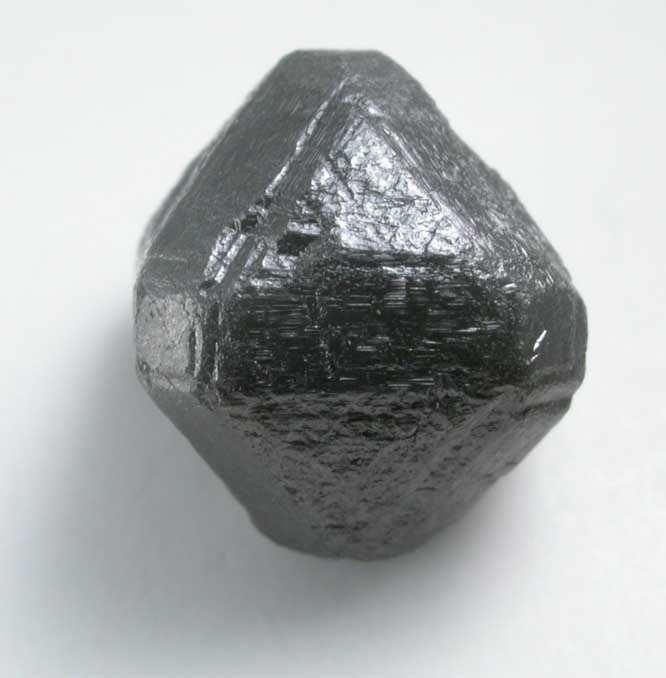 Diamond (6.83 carat gray octahedral crystal) from Mbuji-Mayi (Miba), 300 km east of Tshikapa, Democratic Republic of the Congo