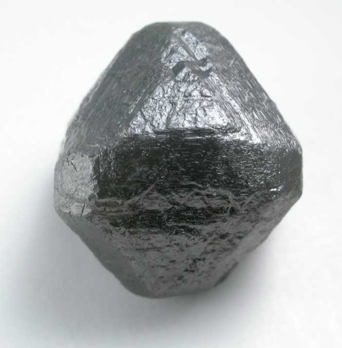 Diamond (6.83 carat gray octahedral crystal) from Mbuji-Mayi (Miba), 300 km east of Tshikapa, Democratic Republic of the Congo